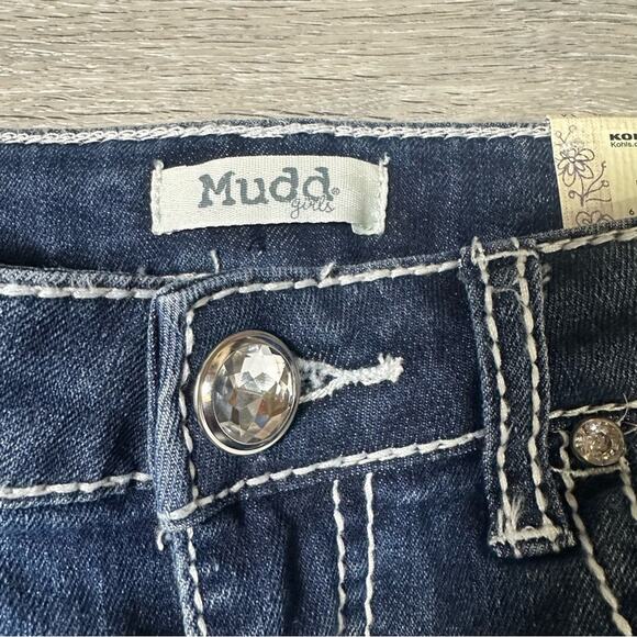 Mudd Girls Skinny Boot Mid Rise Dark Wash Jean NEW - Picture 6 of 9